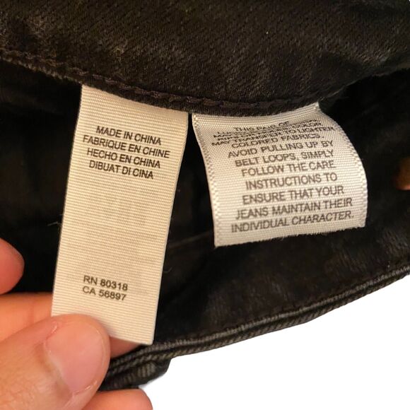 Lucky Brand Women Size 4/27 Faded Black Low Rise Lolita Skinny Jeans Embroidered - Picture 12 of 13